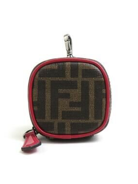 Auth Fendi Zucca Earphone Case Air Pods #302942F23B